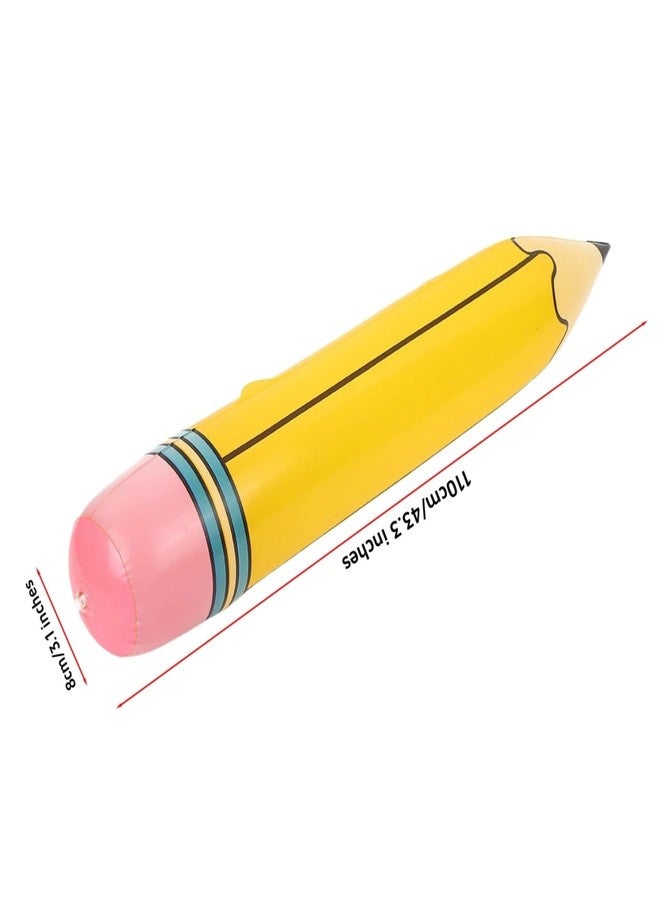Dzrige 43.3 Inch Giant Inflatable Pencil Large Pencil Balloons Hanging Inflatable Pencil Back to School Graduation Decor for School Classroom Garden Room Birthday Party Decorations - Image 2